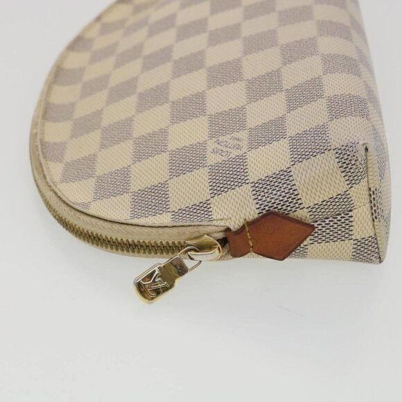 LOUIS VUITTON Damier Azur Pochette Cosmetic GM Pouch - Picture 4 of 15
